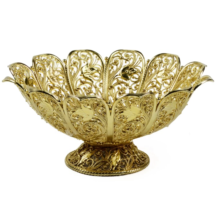 Candy bowl "Inspiration" made of silver with gilding